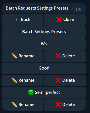 Batch Filters screenshot
