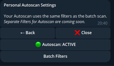 AutoScan Bot screenshot
